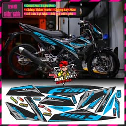 Tem Rời Xe Satria Tem Xe satria Đẹp hót Decal pvc 3 lớp 8