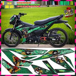 Tem Xe raider / Satria Đẹp Mẫu Panda Hót Phối Đủ Màu Decasl 3 Lớp 2