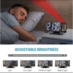 Đồng Hồ LED Để Bàn Thông Minh Có Chức Năng Chiếu Trần và Báo Thức 5