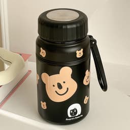 Bình Giữ Nhiệt In Hình Gấu thể tích 1000ML Chất Liệu INOX 316 Có Thể Giữ Nước Lạnh Và Nóng - Ly Giữ Nhiệt Inox 304 2
