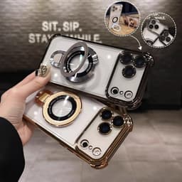 Ốp lưng điện thoại chống sốc và chống rơi bốn góc có giá đỡ từ tính cho iPhone 17 16 11 12 13 14 15 17 pro max 6
