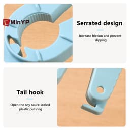 CMinYP 2 Cái Dụng Cụ Mở Chai Đa Năng Nhựa Dụng Cụ Mở Hộp Nước Kẹp Bình Nắp Bình Tẩy Kéo Tab Canh Cho Người Yếu Tay Người Cao Tuổi Vinh Quang 3