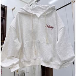 Áo khoác nỉ hoodie unisex rộng form, nhiều màu sắc nam nữ, tay phồng, thiết kế lá cờ Mỹ thoitrangthubio 7