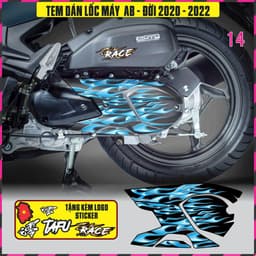 Tem Dán lốc Máy Xe AB Airblade Đời 2020-2022 Decal 3lop chống thấm nước 8
