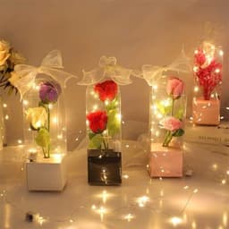 🎁 SET 10 Hộp Mica Đựng Hoa Trong Suốt (KHÔNG HOA) – Quà Tặng Sang Trọng, Decor Tinh Tế 2