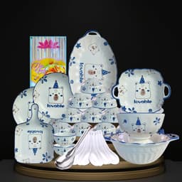 Bộ Bát Đĩa Gốm Sứ Họa Tiết Khủng Long - Quà Tặng Ý Nghĩa cho Bé Yêu Và Gia Đình 3