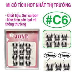 [hộp mini] Lông mi giả cổ tích thần thoại JOYE loại tách sợi từng cụm, chùm, bụi (nối mi) 4