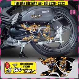 Tem Dán lốc Máy Xe AB Airblade Đời 2020-2022 Decal 3lop chống thấm nước 5