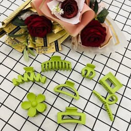 Set kẹp tóc Hàn Quốc AB01 - bộ phụ kiện đa dạng gồm kẹp, băng đô, dây buộc tóc xinh xắn. 5