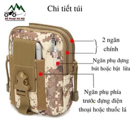 Túi đeo hông, đeo thắt lưng, đeo chéo đựng điện thoại cao cấp 4