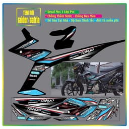TEM RỜI XE SATRIA RAIDER F150 TOKYO HÓT ĐẸP PHỐI ĐỦ MÀU 4
