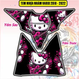 Tem Dán Nhựa Nhám Vario 125-150 2018 - 2022 decal 3lớp chống thấm nước mẫu mới 2