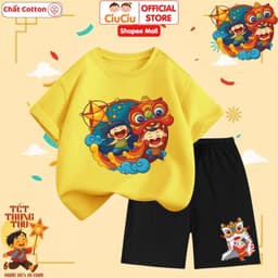 Set Trung Thu Hình Múa Lân Dễ Thương Cho Bé Trai Bé Gái CIUCIU KID Vải Cotton Mềm Thấm Hút Mồ Hôi 7