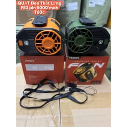 Quạt Đeo Thắt Lưng F83 – 100 Cấp Độ Gió, Pin 10000mAh, Có Đèn Pin,Quạt kẹp áo Làm Mát Mạnh Cả Ngày 1