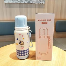 Bình Giữ Nhiệt Dễ Thương Hình Cún Siêu Đáng Yêu Kèm Nắp Làm Cốc 500ML Inox 316 Siu Đẹp 8