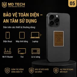 Miếng Dán Ngăn Bức Xạ Điện Từ Hàn Quốc - 24K Gold, Miếng Dán điện thȯại Chống Bức Xạ Có Hại Với Con Người 6