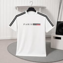 áo thun nam vải dày, Áo Thun Nam PARIS Basic Cotton Co Giãn 4 Chiều Form Chuẩn Hàn Quốc Ao Thun 758 4