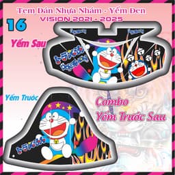decal dán nhựa nhám vision 2021 - 2025 nhãn dán gấu dâu ngộ nghĩnh nhiều mẫu 7