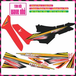 Tem Xe Wave Nhỏ Tem Rời Xe Wave Đẹp Decal Mc Cao Cấp 2