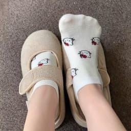 Set 5 Đôi Tất/ Vớ Hài Nữ Cotton Hoạ Tiết Hello kitty Siêu Dễ Thương Lot Th10 8