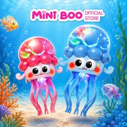Bạch Tuộc Nhảy Múa Vui Nhộn LED Sáng Lung Linh, Xoay Nhảy Theo Nhạc, Thú Vị Cho Bé Yêu MINI BOO 2