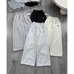 Quần suông thêu ngựa chất nỉ 2za dày đẹp cạp cao có chun 1