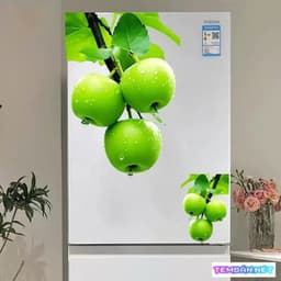Decal Dán Tủ Lạnh Hình Hoa Sen Cao Cấp Chống Thấm Nước Trang Trí Bếp Sang Trọng 1