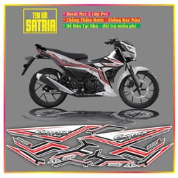 tem rời xe raider satria mẫu mới đẹp hót decal 3 lớp không bay màu 8