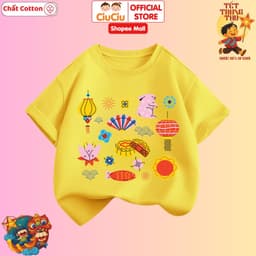 Áo Thun Tết Đoàn Viên Trung Thu Cho Bé CIUCIU KID Vải Cotton Co Dãn Mềm Mịn Thấm Hút Mồ Hôi 7