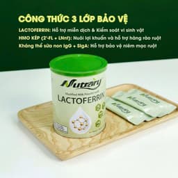 [DATE 4/2029] Lactoferrin 3 Lớp NUTRARY Nội Địa Úc Bổ Sung Vitamin C, 2 Loại HMO, Hộp 60 Gói 2