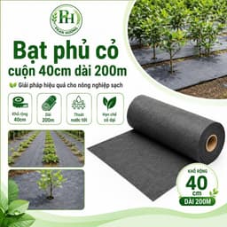 Bạt phủ cỏ cuộn 40cm dài 200m vải địa kỹ thuật Thấm nước và thoáng khí 1