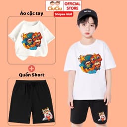 Set Trung Thu Hình Múa Lân Dễ Thương Cho Bé Trai Bé Gái CIUCIU KID Vải Cotton Mềm Thấm Hút Mồ Hôi 9