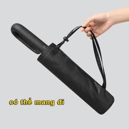 TH_Ô Dù Bấm Tự Động 10Nan Kép Chống UV50+, Đóng Mở Nhanh, Thiết Kế Công Thái Học | Móc Khoá Giữ Tay Cầm 3