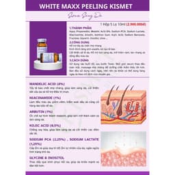 Tinh Chất Kismet White Maxx Peeling Mandelic Acid 8% Giảm Thâm, Làm Sáng Da, Cải Thiện Sắc Tố 6