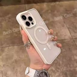 Ốp điện thoại sạc không dây từ tính hình vuông sang trọng Ốp lưng iPhone17 16 15 14 13 12 11 Pro Max 7 8 Plus XR XS Max 3