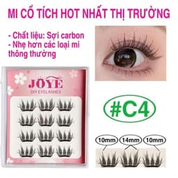 [hộp mini] Lông mi giả cổ tích thần thoại JOYE loại tách sợi từng cụm, chùm, bụi (nối mi) 8