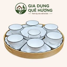 [ GiaDungQueHuong ]  KHAY NHỰA VÂN TRE size 45cm  – NÉT CHẤM PHÁ THANH LỊCH CHO BỘ MẶT TRỜI 5