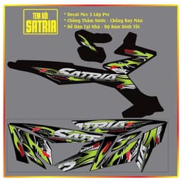 TEM RỜI SATRIA RAIDER MẪU LỬA TEM MỚI SATRIA F150 DECAL PVC 3 LỚP 8