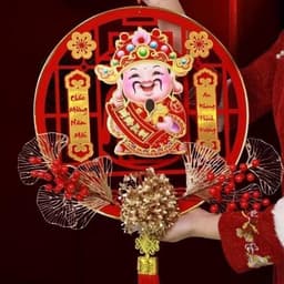 Dải Treo Thần Tài Lắc Đầu Gọi May Mắn Tài Lộc - Dải Treo Trang Trí, Decor Nhà Cửa Ngày Tết 2027 3