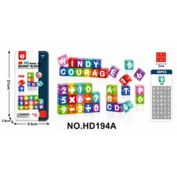 Đồ Chơi Nam Châm Xếp Hình Block Chữ Cái Và Chữ Số 40 Chi Tiết Kèm Hộp Thiếc – Bộ Đồ Chơi Giáo Dục STEM Thông Minh Cho Bé 7