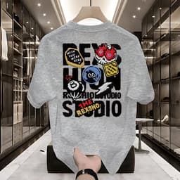 A0920  Hàng mới về! Áo thun tay ngắn in họa tiết, làm từ cotton nguyên chất, mềm mại và thoải mái. 4