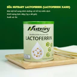 [DATE 4/2029] Lactoferrin 3 Lớp NUTRARY Nội Địa Úc Bổ Sung Vitamin C, 2 Loại HMO, Hộp 60 Gói 1
