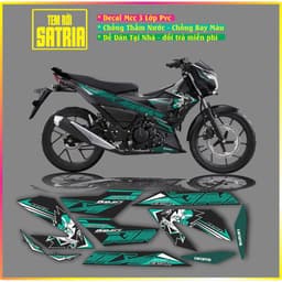 TEM RỜI TEM XE RAIDER SATRIA MẪU KING DRAG 4