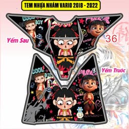 Tem Dán Nhựa Nhám Vario 125-150 2018 - 2022  decal 3lớp chống thấm nước 6