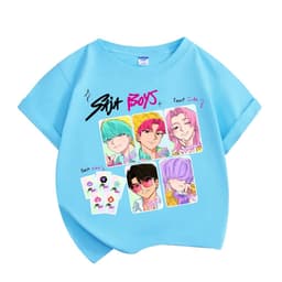 Saja Boys Kpop Demon Hunters Áo Huntrix Áo thun ngắn tay thông thường cho mùa hè 7