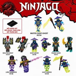 [CÓ SẴN][IN LƯNG]Mô Hình Nhân Vật Lắp Ghép Ninjago- Chiến Binh Ma-Chúa Tể Bóng Tôi-Hiệp Sĩ Lính Xương 1