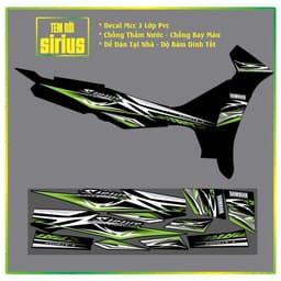 Tem Rời Sirius Tem Xe Sirius Chế Đẹp Phối Đủ màu Decal pvc 3 lớp 3