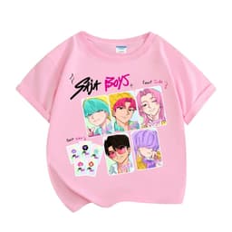 Saja Boys Kpop Demon Hunters Áo Huntrix Áo thun ngắn tay thông thường cho mùa hè 1