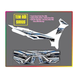 Tem Xe Sirius Chế Đẹp Tem Lc Sirius decal 3Lớp pcv 2