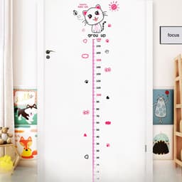 Thước Đo Chiều Cao, dán tường đo chiều cao cho bé hình con vật đáng yêu decal trong  kt 60*90 3177 7